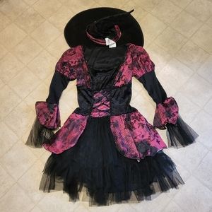 Girls witch Halloween costume size S 4-6